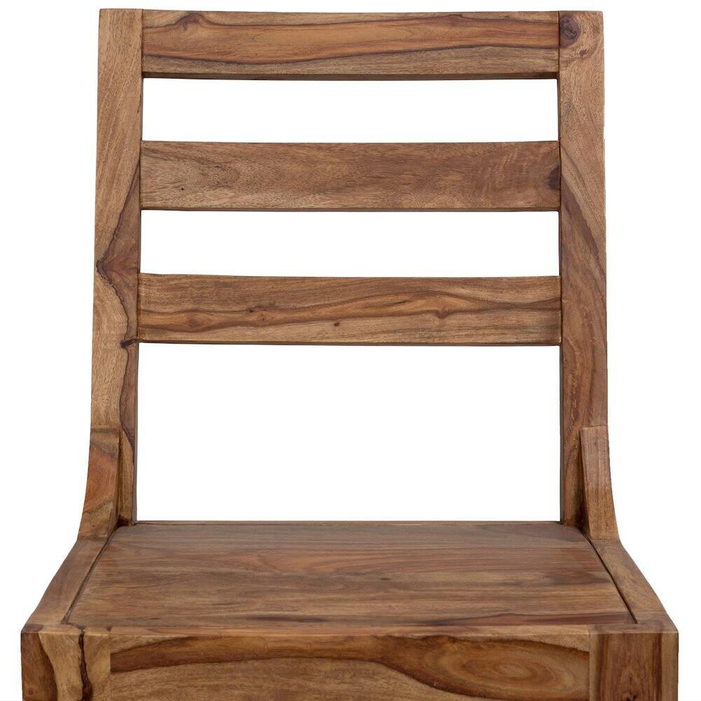 Alt View 5. Porter Designs - Urban Solid Sheesham Wood Dining Chair - Brown.