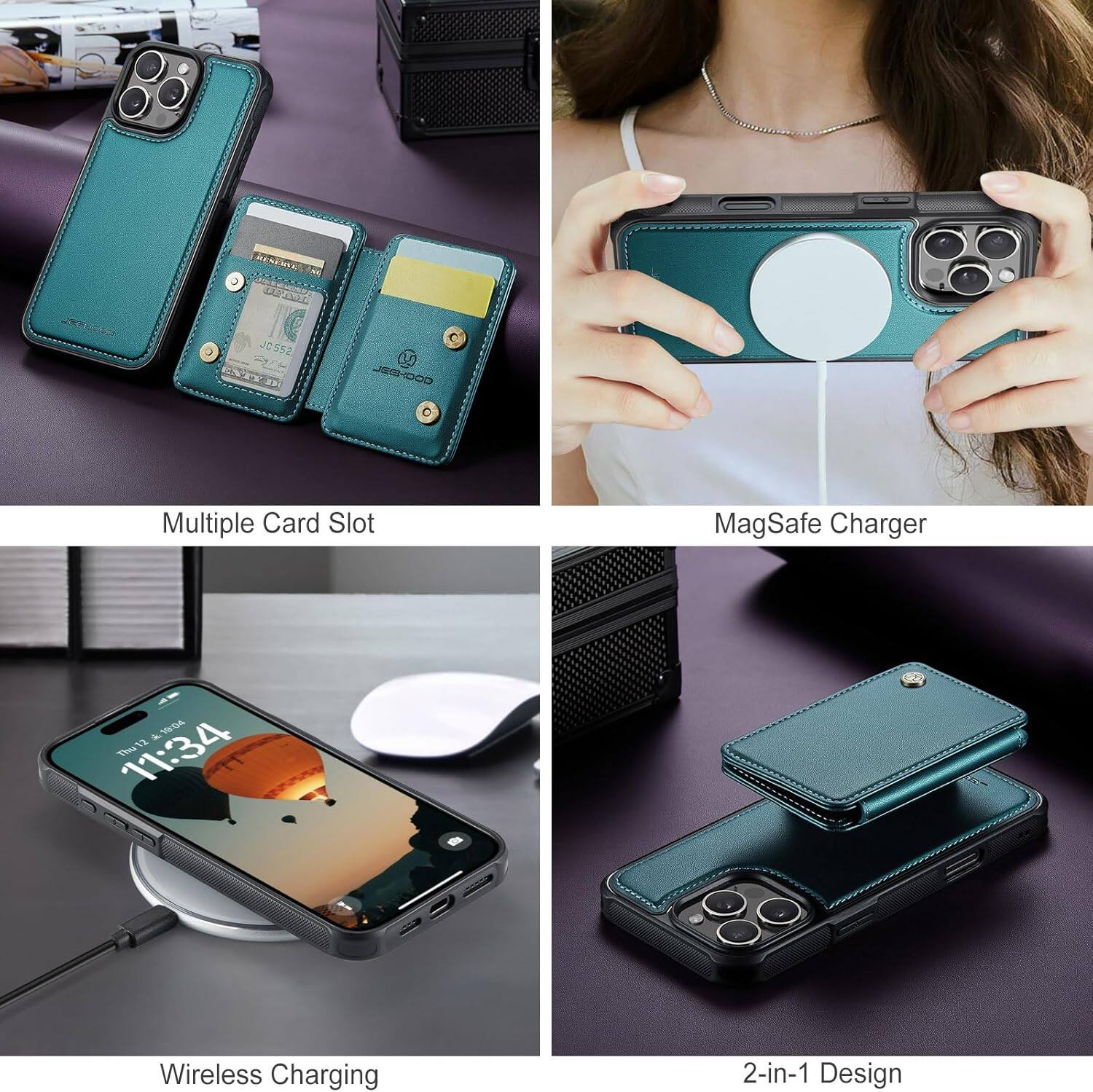 Multiple Card Slot

MagSafe Charger

Wireless Charging

2-in-1 Design