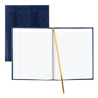 Front. Blueline - Executive 1-Subject Professional Notebook, 8.5" x 10.75", College Ruled, 150 Sheets, Assorted Colors - Blue.