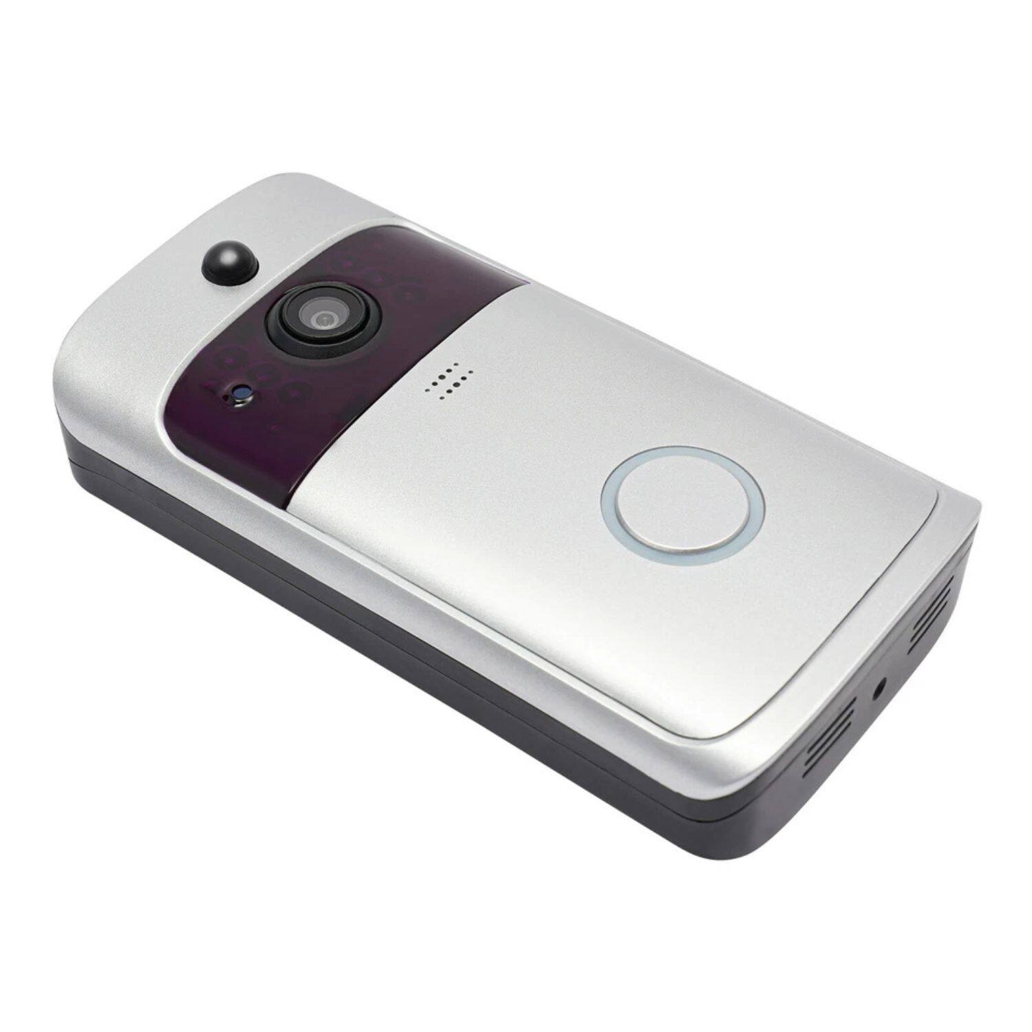 Left. Home Collection - Smart Wireless WiFi Video Doorbell with Infrared Night Vision, Motion Detection, and Two-Way Audio.