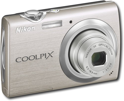Onenigheid Illusie haai Best Buy: Nikon Coolpix 10.0-Megapixel Digital Camera Silver S230
