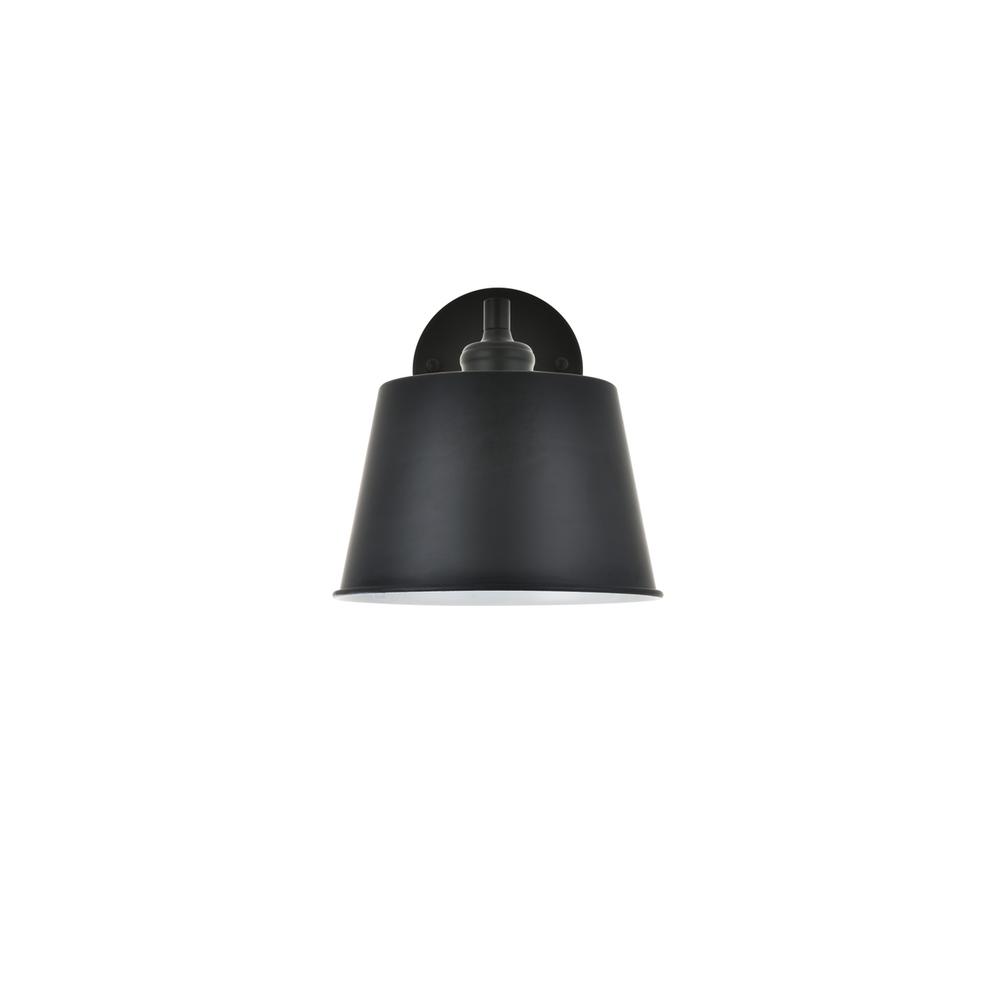 Alt View 1. Living District - Nota 1 light black Wall Sconce - Black.