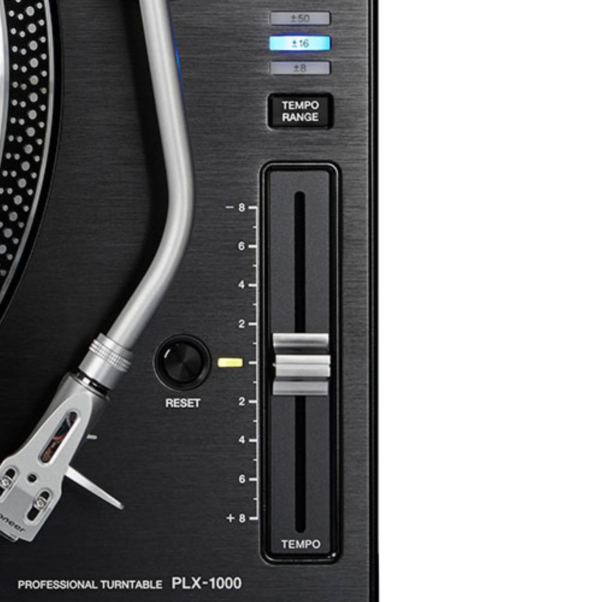 50
#16
8
TEMPO RANGE
- 8
6
4
2
RESET
2
4
6
+ 8
TEMPO
PROFESSIONAL TURNTABLE PLX-1000
