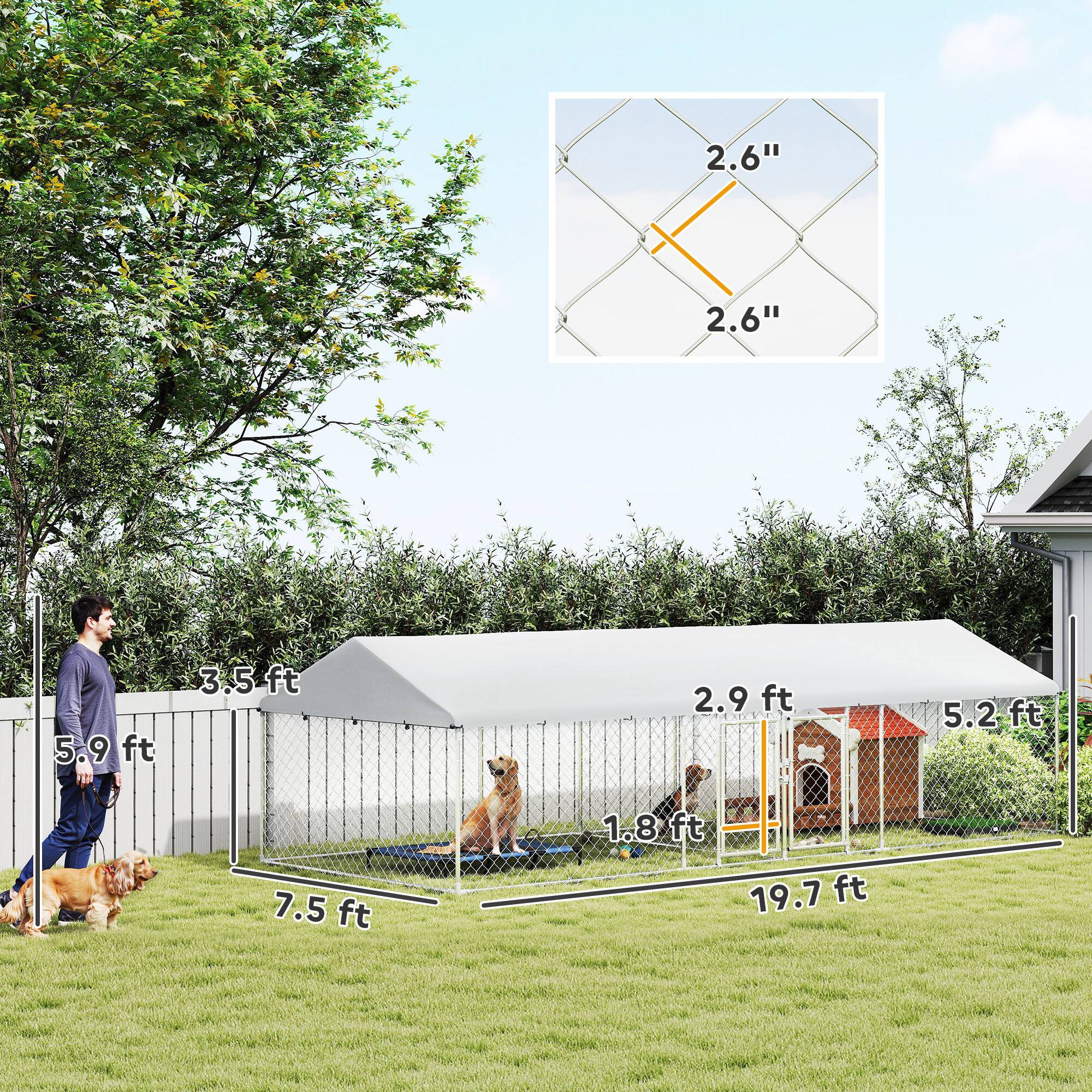 2.6"  
2.6"  
5.9 ft  
3.5 ft  
2.9 ft  
5.2 ft  
7.5 ft  
1.8 ft  
19.7 ft