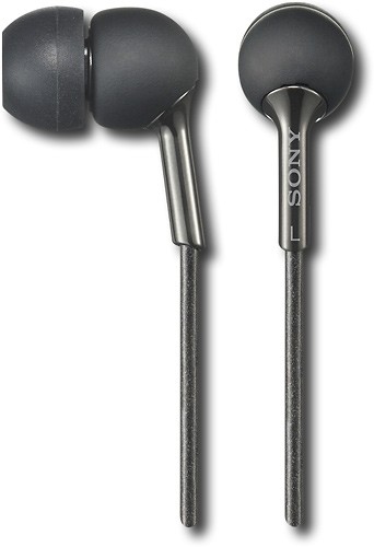 Best Buy Sony Ear Bud Headphones Black Mdrex56lp Blk