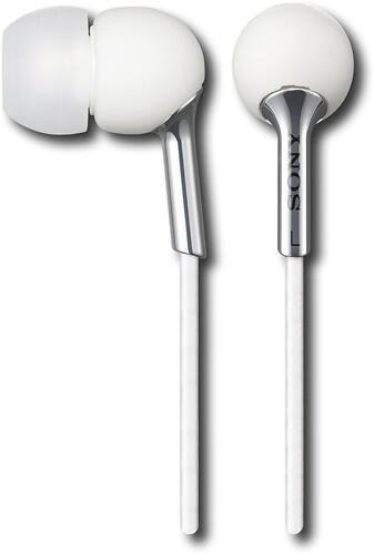 Angle Standard. Sony - Ear Bud Headphones - White.