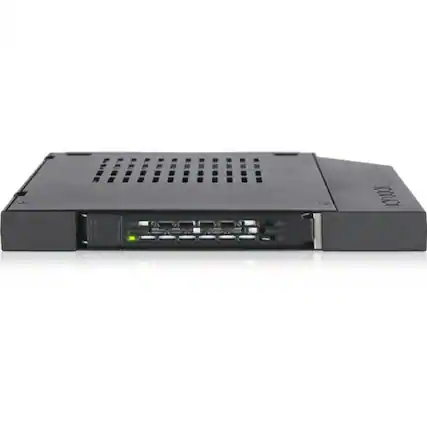 Front. Icy Dock - Icy Dock ToughArmor MB411SPO-1B Drive Bay Adapter for 5.25" - Serial ATA/600 Host Interface Internal - Black - 1 x HDD.