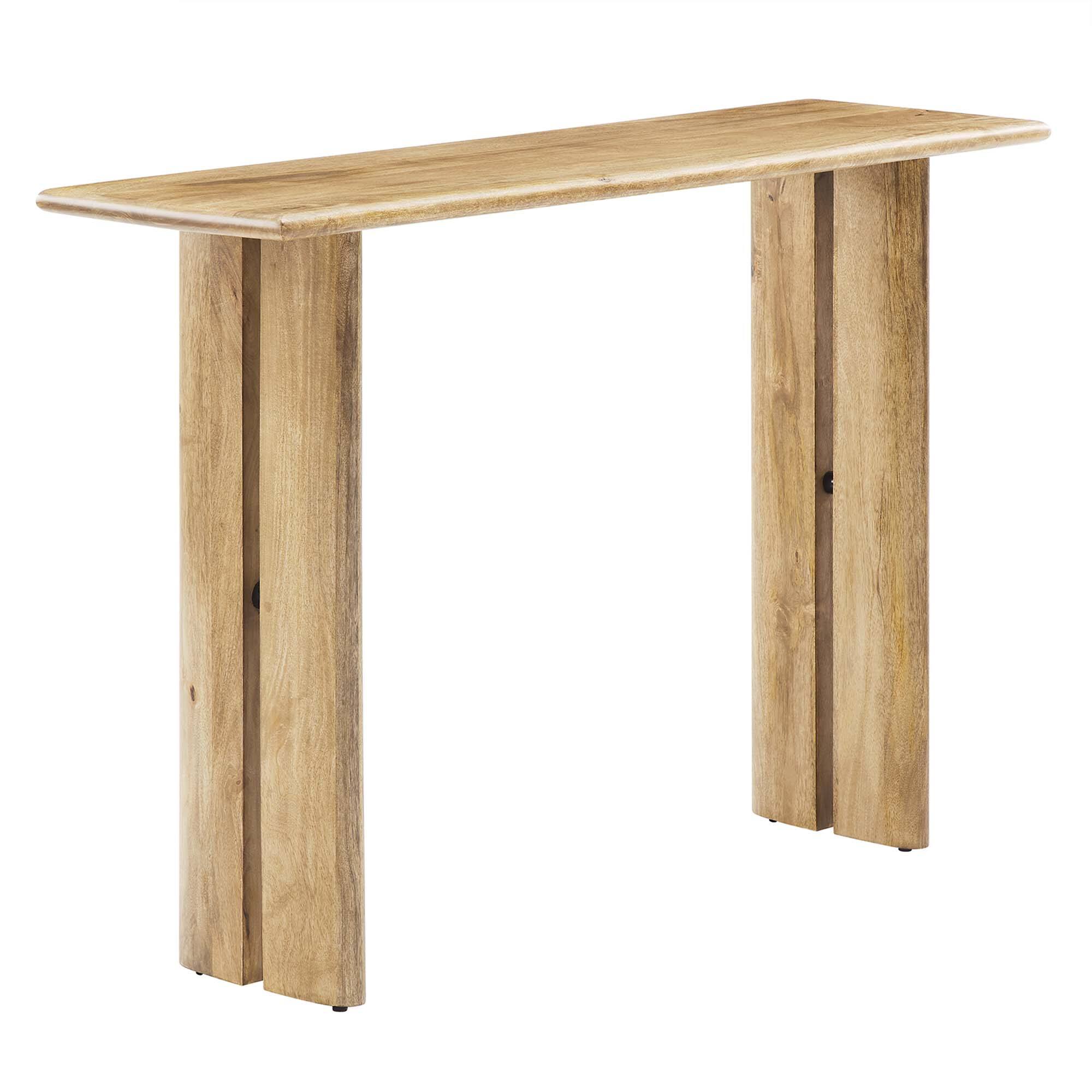 Angle. Modway - Amistad Wood Console Table by Modway - Oak.