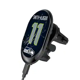Keyscaper - Jaxon Smith-Njigba Seattle Seahawks Wireless Magnetic Car Charger - Black