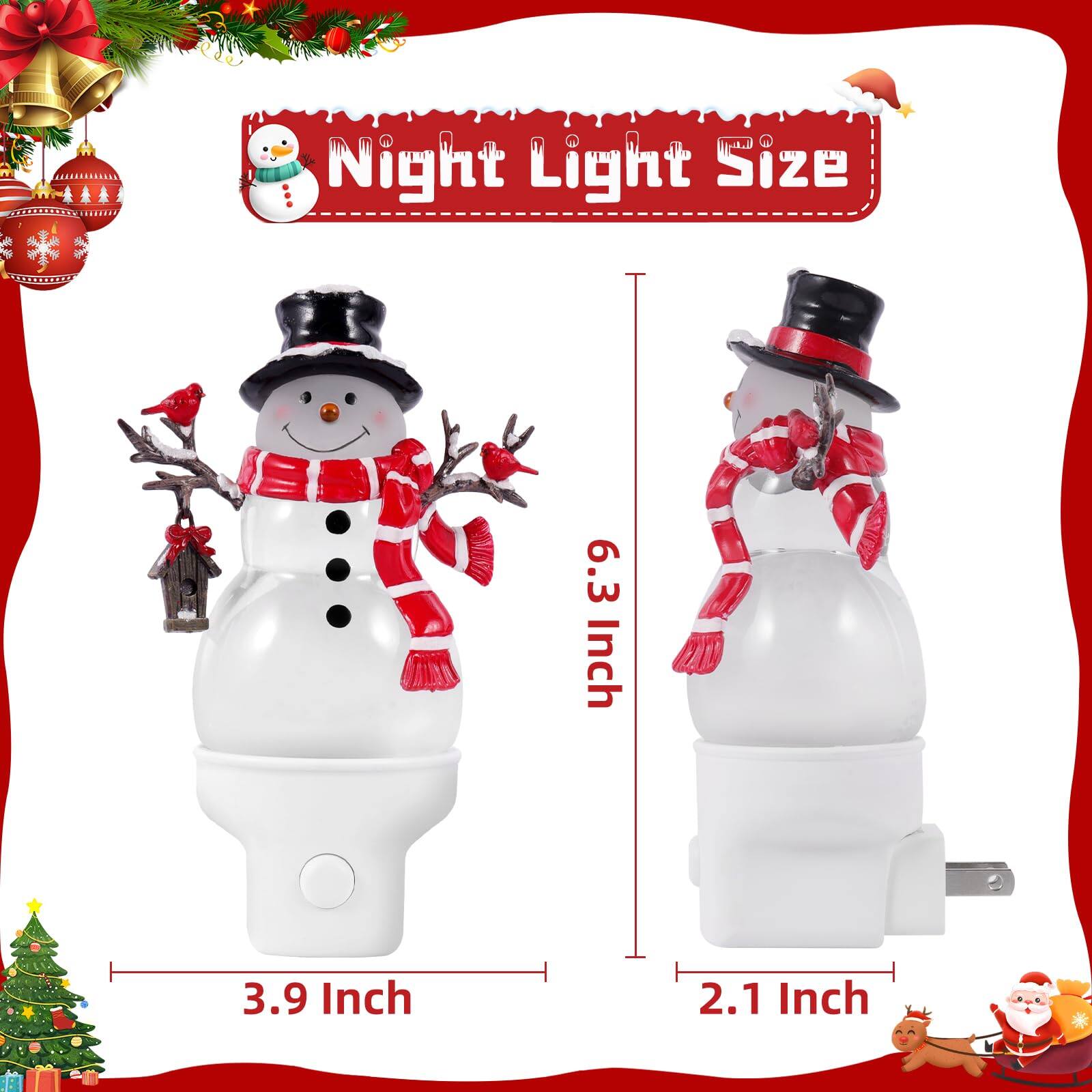 C T Night Light Size  
6.3 Inch  
3.9 Inch  
2.1 Inch