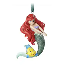 Disney - The Little Mermaid and Flounder Ornament - Green