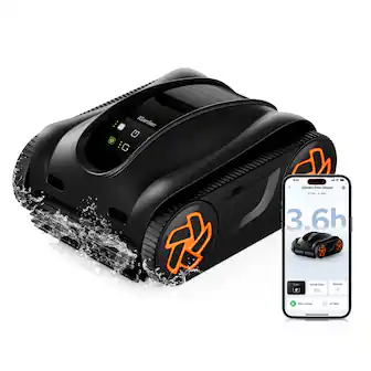 iGARDEN - Pool Vacuum Robot K36, 220 Min-Runtime Cordless Pool Cleaner for Inground & Above Ground Pools, Smart Navigation