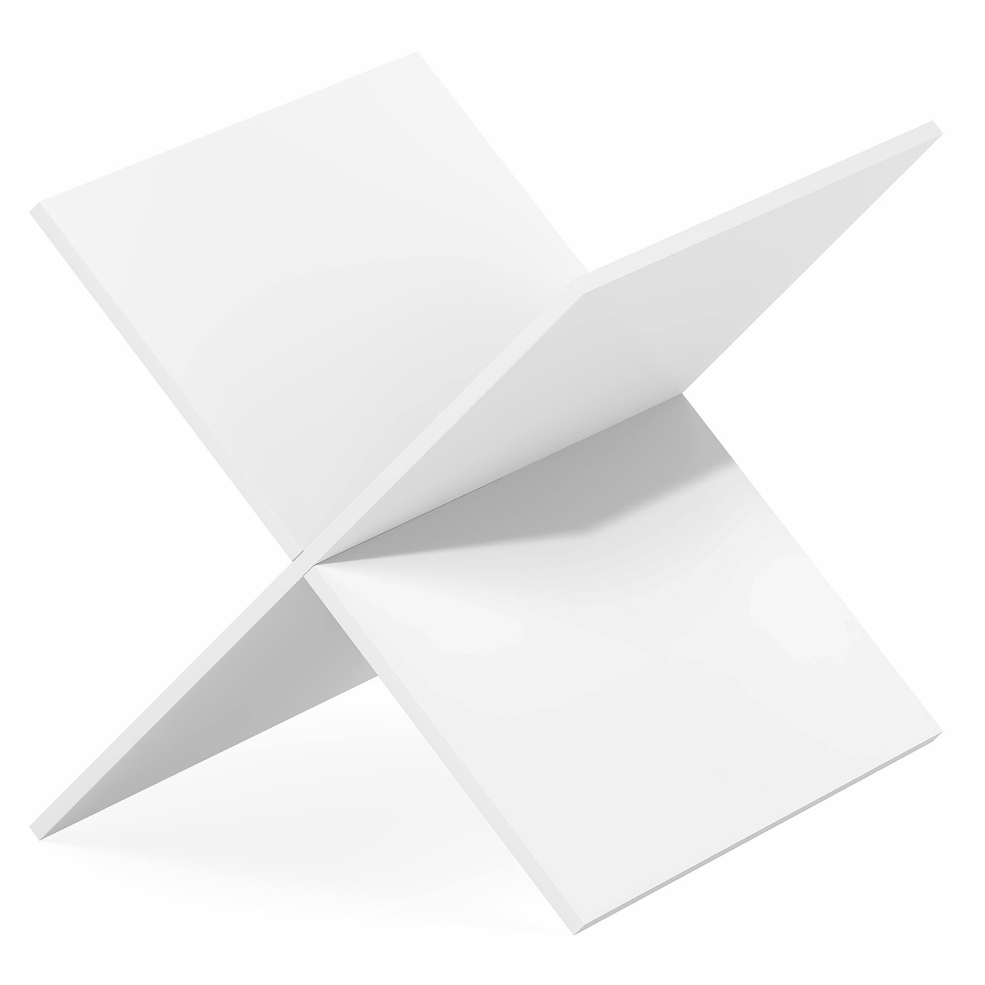 Alt View 5. Furinno - CUBICLE Cube Insert, X-Shelf Cube Organizer Insert, 3-Shelf Design, Fits Triple Thick Cubes, for Storage - White.