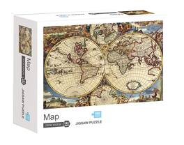 Toynk - Map 1000 Piece Jigsaw Puzzle - Multi-Color