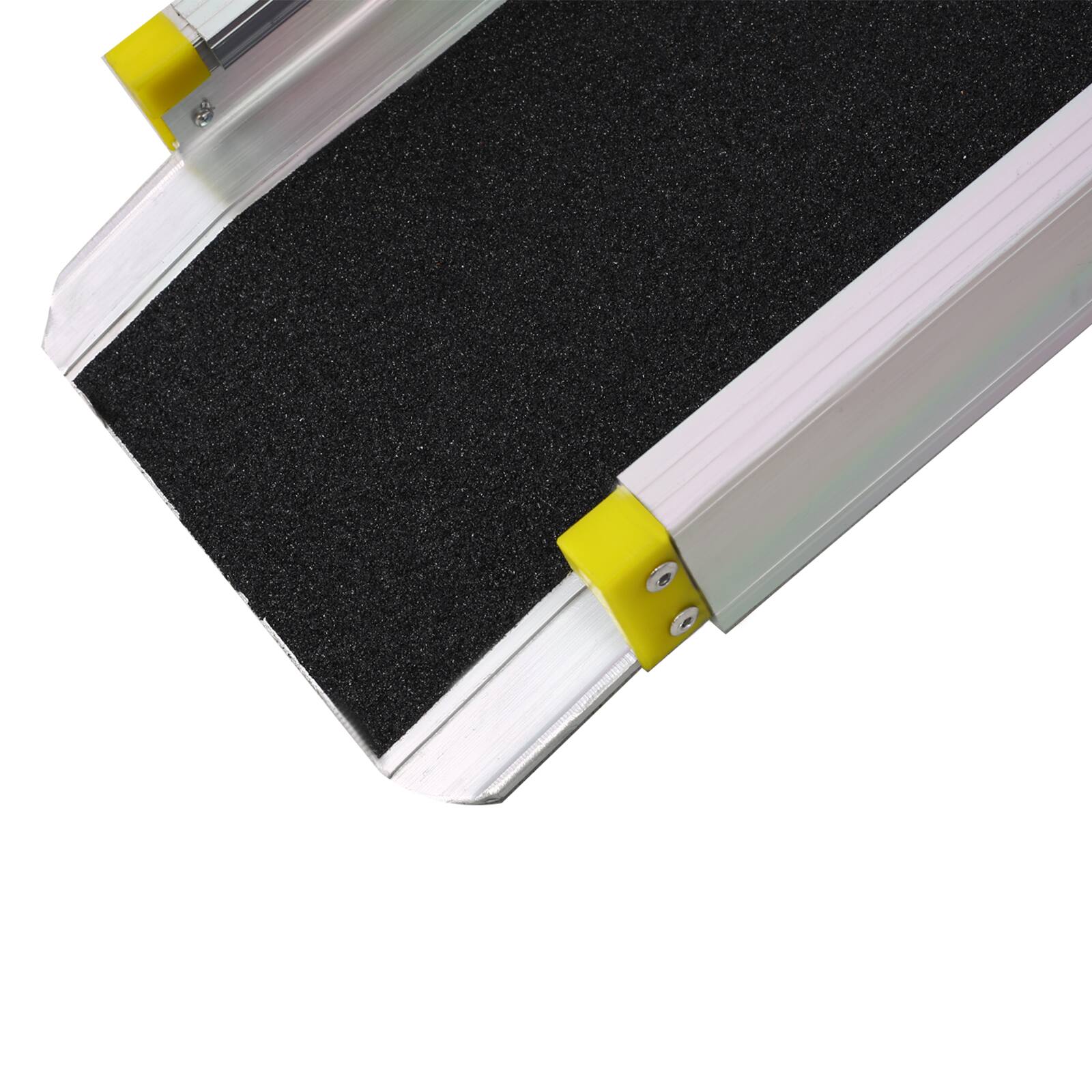 Alt View 1. ELEMENT ACE - Adjustable Telescoping Track Ramps - 7' Wheelchair & Scooter Access - Silver.