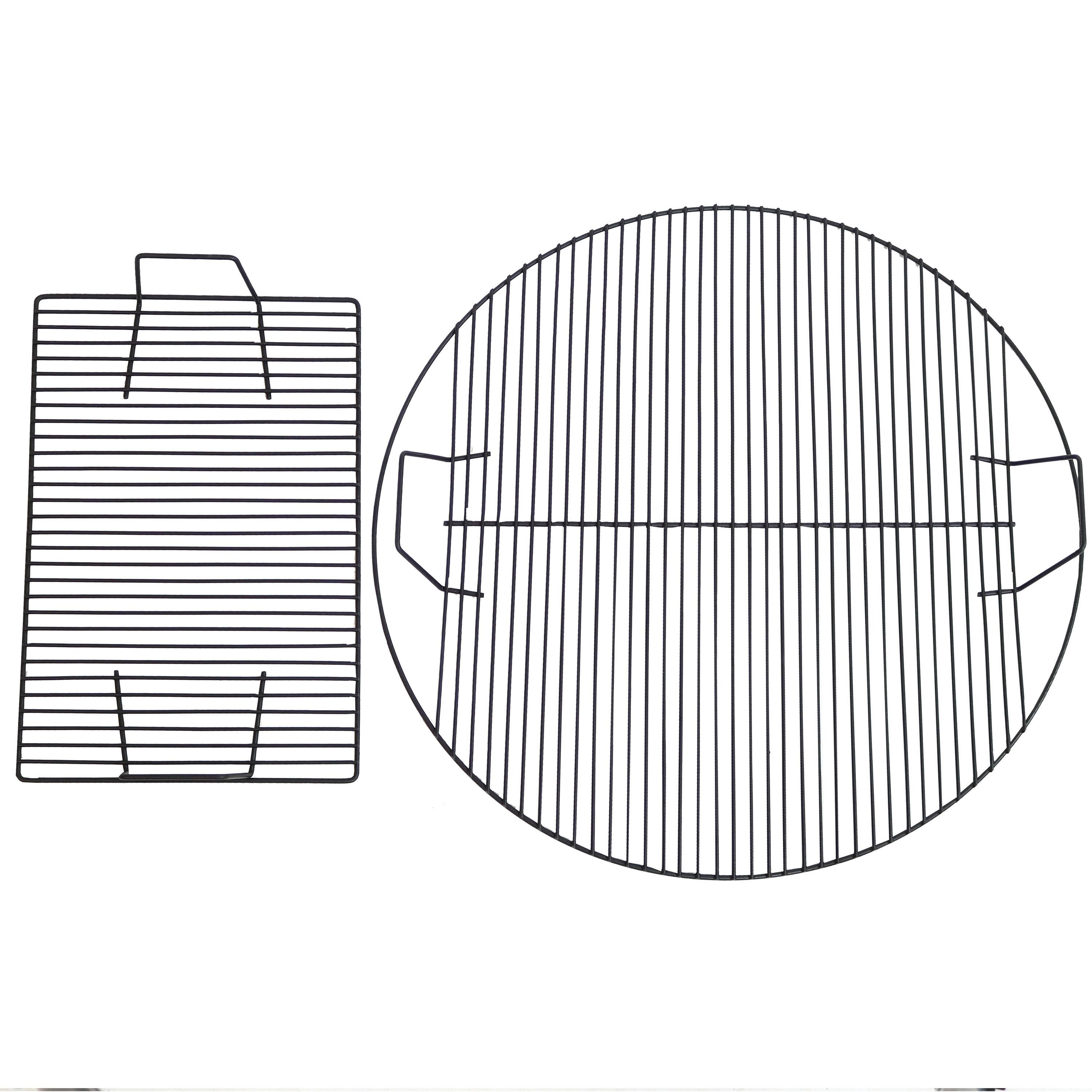 Alt View 7. Sunnydaze - Steel Fire Pit Cooking Grill Swivel Set with Stand/Ground Stake - Black.