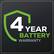 4 YEAR BATTERY WARRANTY