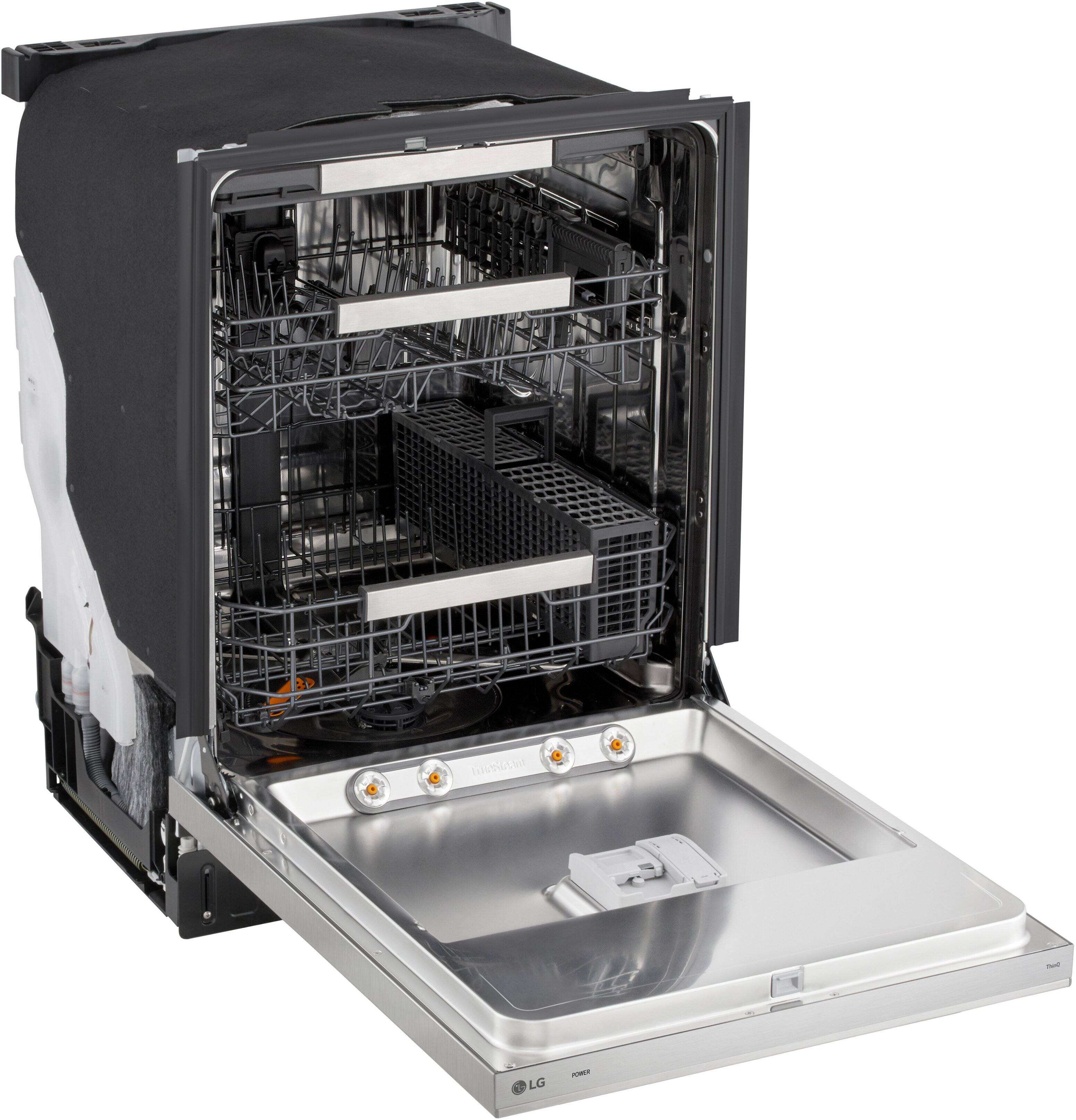 Alt View 10. LG - FlushFit 24" Top Control Smart Built-In Stainless Steel Tub Dishwasher with 3rd Rack, 1 Hour Wash & Dry Cycle and 42dBA - Stainless Steel.