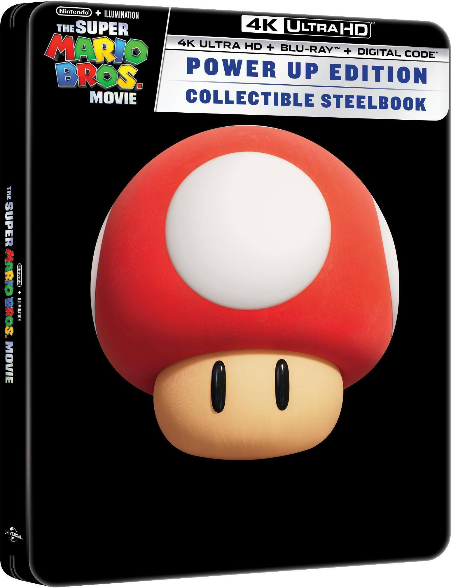 Angle. The Super Mario Bros. - Power Up Edition Steelbook (4K Ultra HD + Blu-ray + Digital) [UHD].