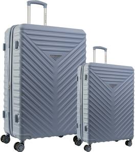 Max Studio - The Auckland ABS 2-Piece Hard-Sided Luggage Set - 303-CORN FLOWER BLUE