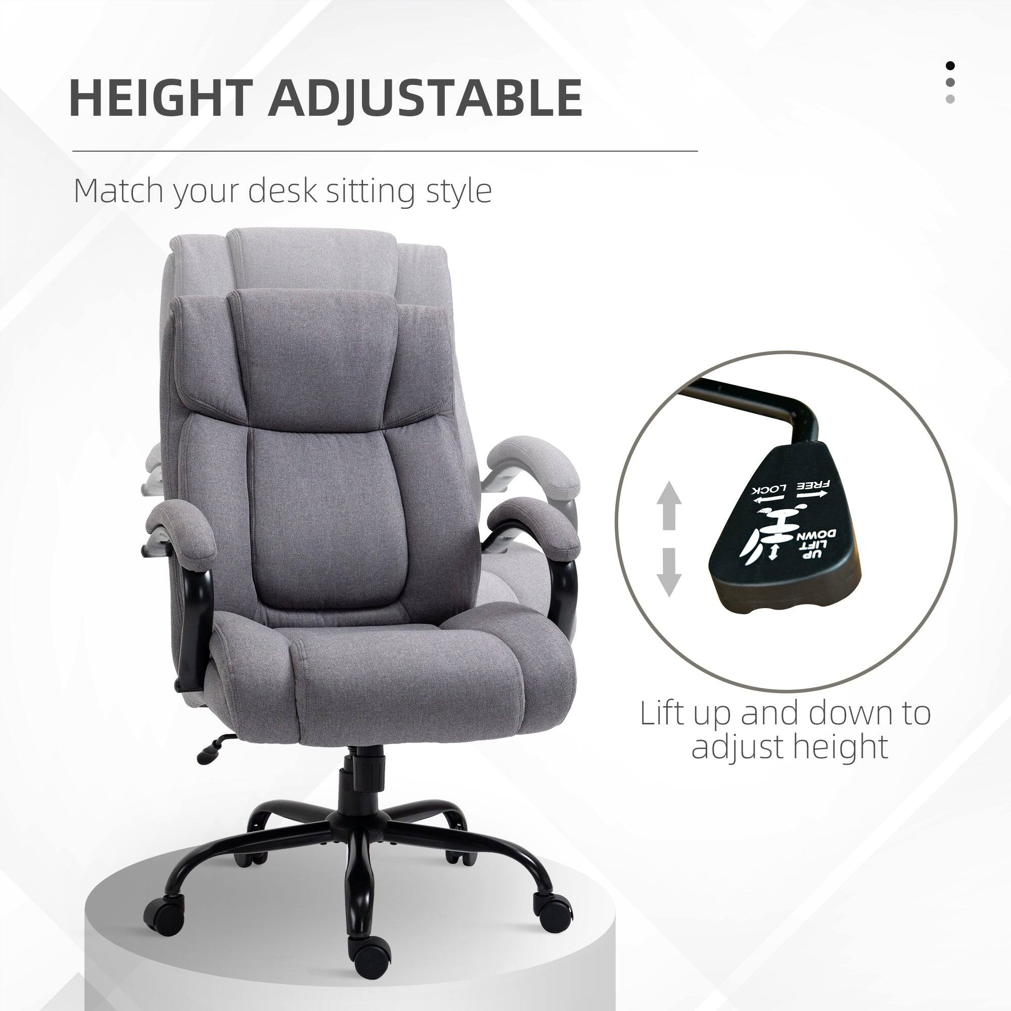 HEIGHT ADJUSTABLE  
Match your desk sitting style  
LOCK FREE  
DOWN LIFT UP  
Lift up and down to adjust height