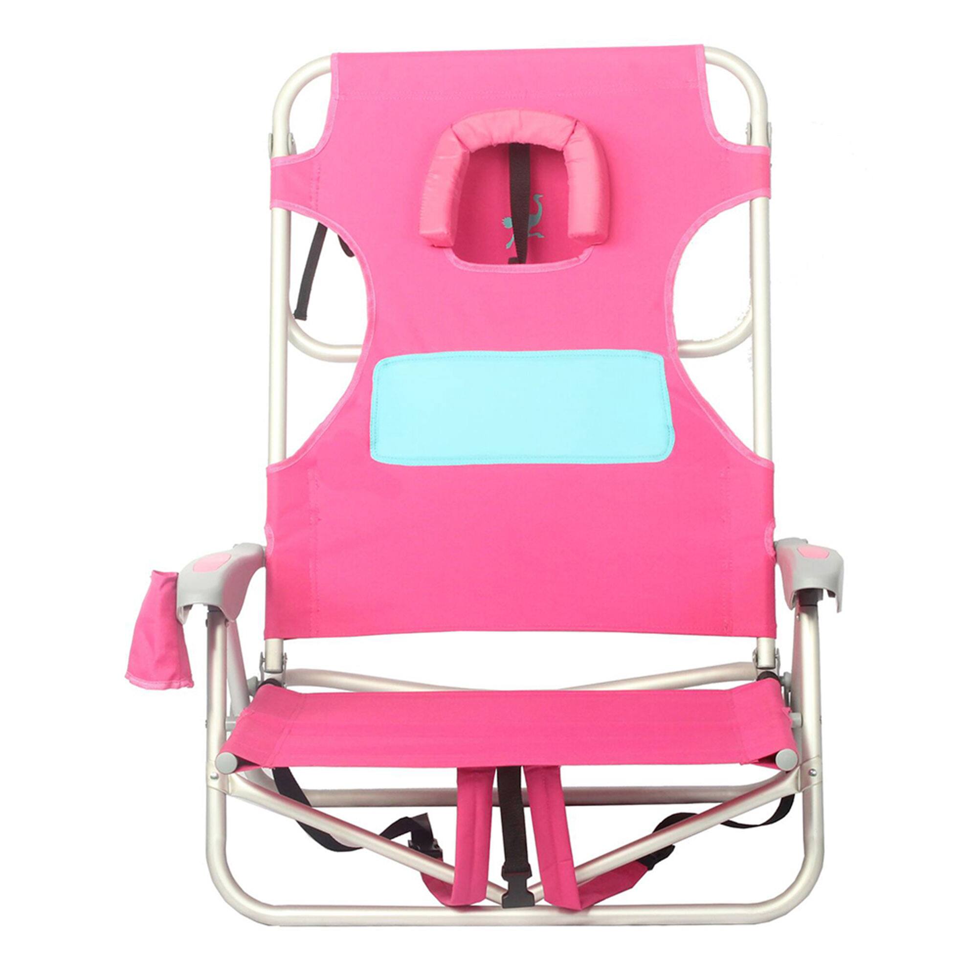Alt View 6. Ostrich - Ostrich Outdoor Beach Ladies Comfort On Your Back Beach Chair, Pink (2 Pack) - Pink.