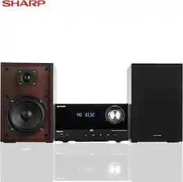Sharp - XL-B530 Bluetooth CD Stereo Speaker System – Brown Oak