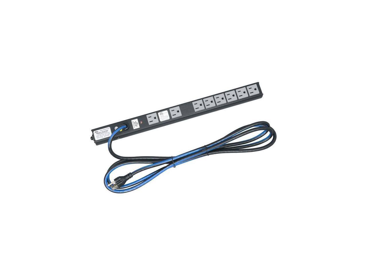 Alt View 2. Middle Atlantic - Middle Atlantic Products PD-815SC 8-Outlets Power Strip - Black.