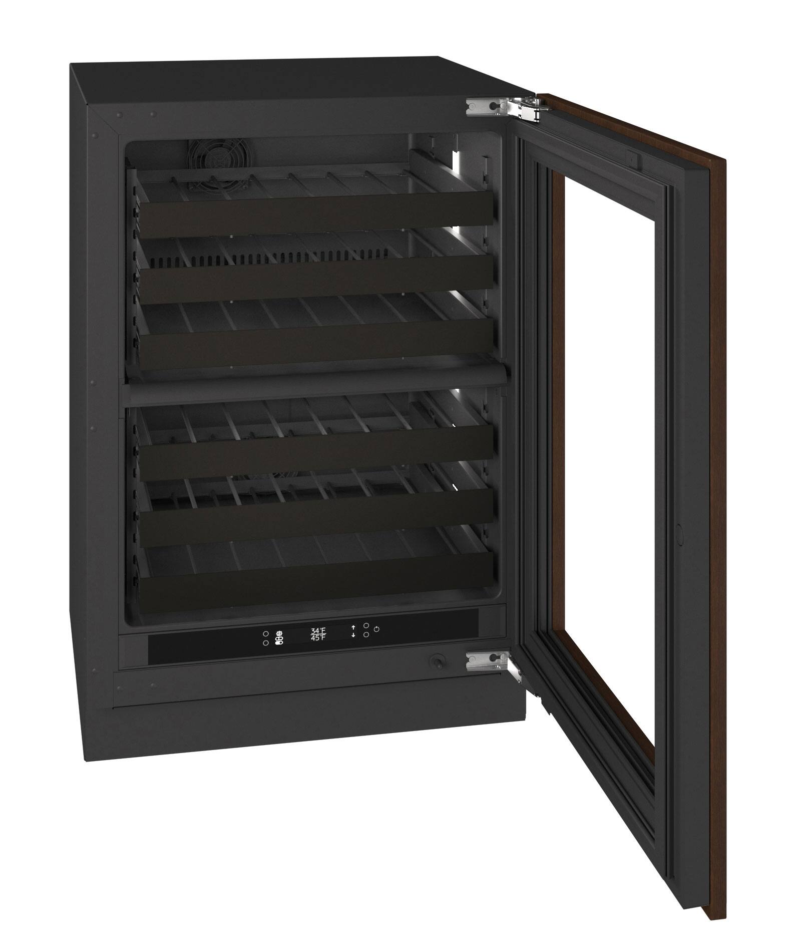 Alt View 3. U-Line - U-Line 24"W. 4.9 Cu.Ft. Built-In Dual-Zone Wine Refrigerator-Panel Ready Frame/Glass - Integrated Frame.