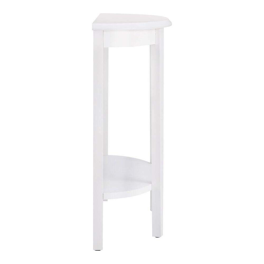 Alt View 2. Furniture of America - Eski Wood Console Table with Bottom Shelf in White - White.