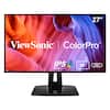 Front. ViewSonic - ColorPro VP2768A-4K 27" IPS 4K UHD Monitor (DisplayPort USB, HDMI) - Black.