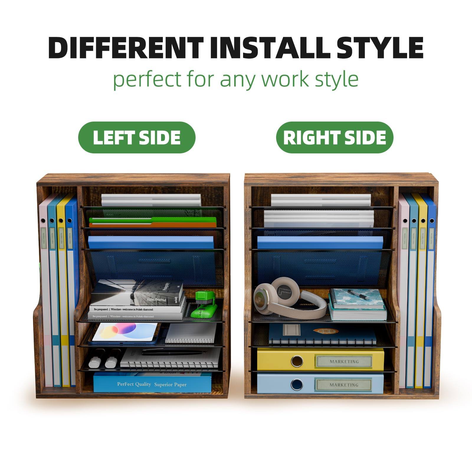 DIFFERENT INSTALL STYLE  
perfect for any work style  

LEFT SIDE  
RIGHT SIDE  

Perfect Quality Superior Paper  

MARKETING  
MARKETING