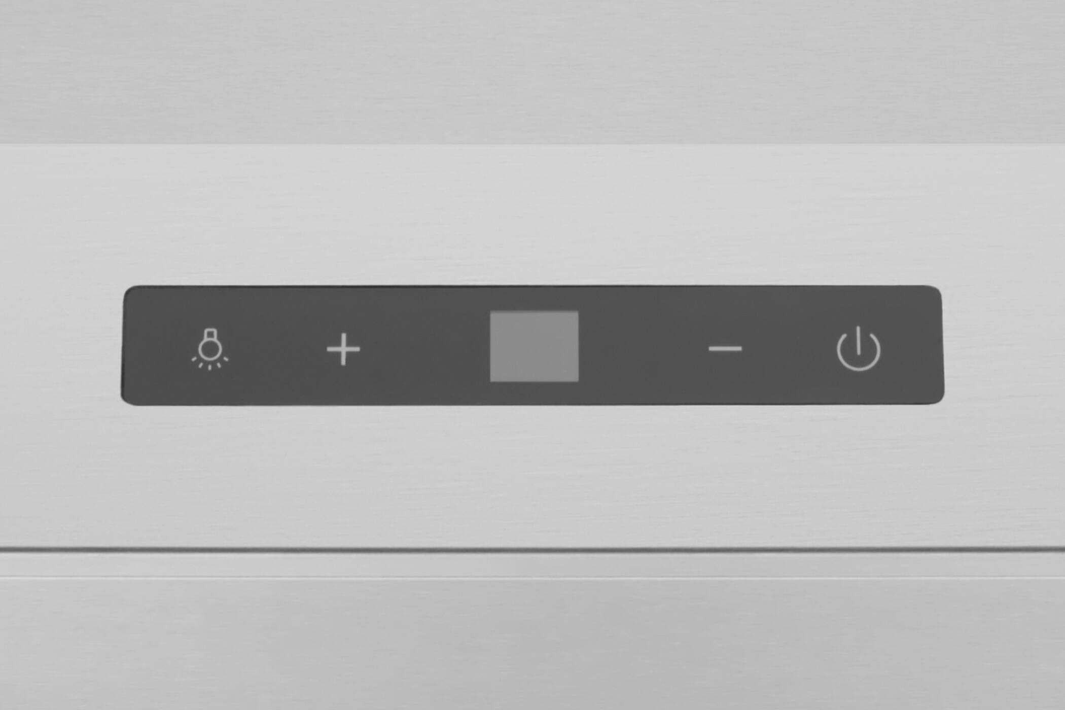 Back. Hauslane - Hauslane IS-700 30 in. Convertible Island Range Hood with Dual Controls, LED, Baffle Filter in Stainless Steel - Silver.