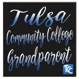 Jardine - Tulsa Community College 10" x 10" Grandparent Plaque - Blue