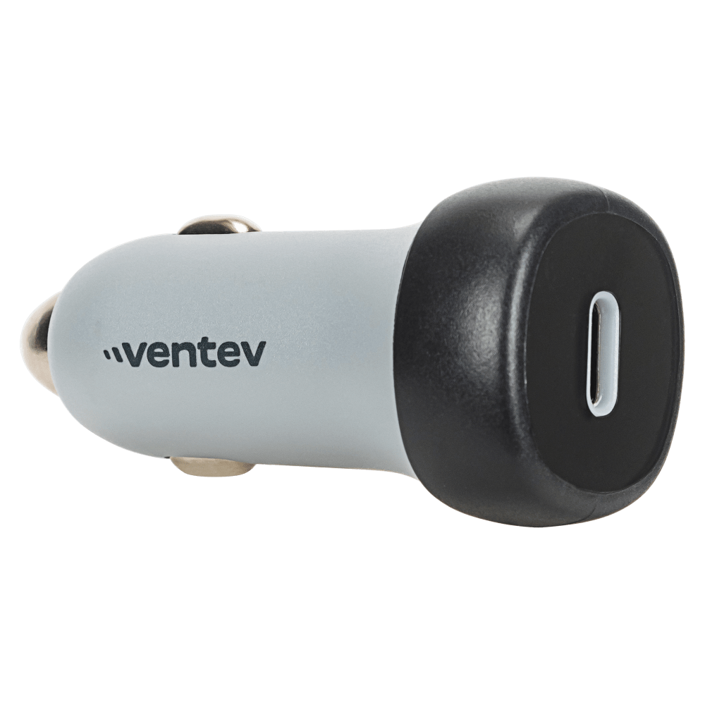 Alt View 2. Ventev - 30W ULTRAFAST USB-C Universal Car Charger and USB-C to Apple Lightning Cable - Grey.