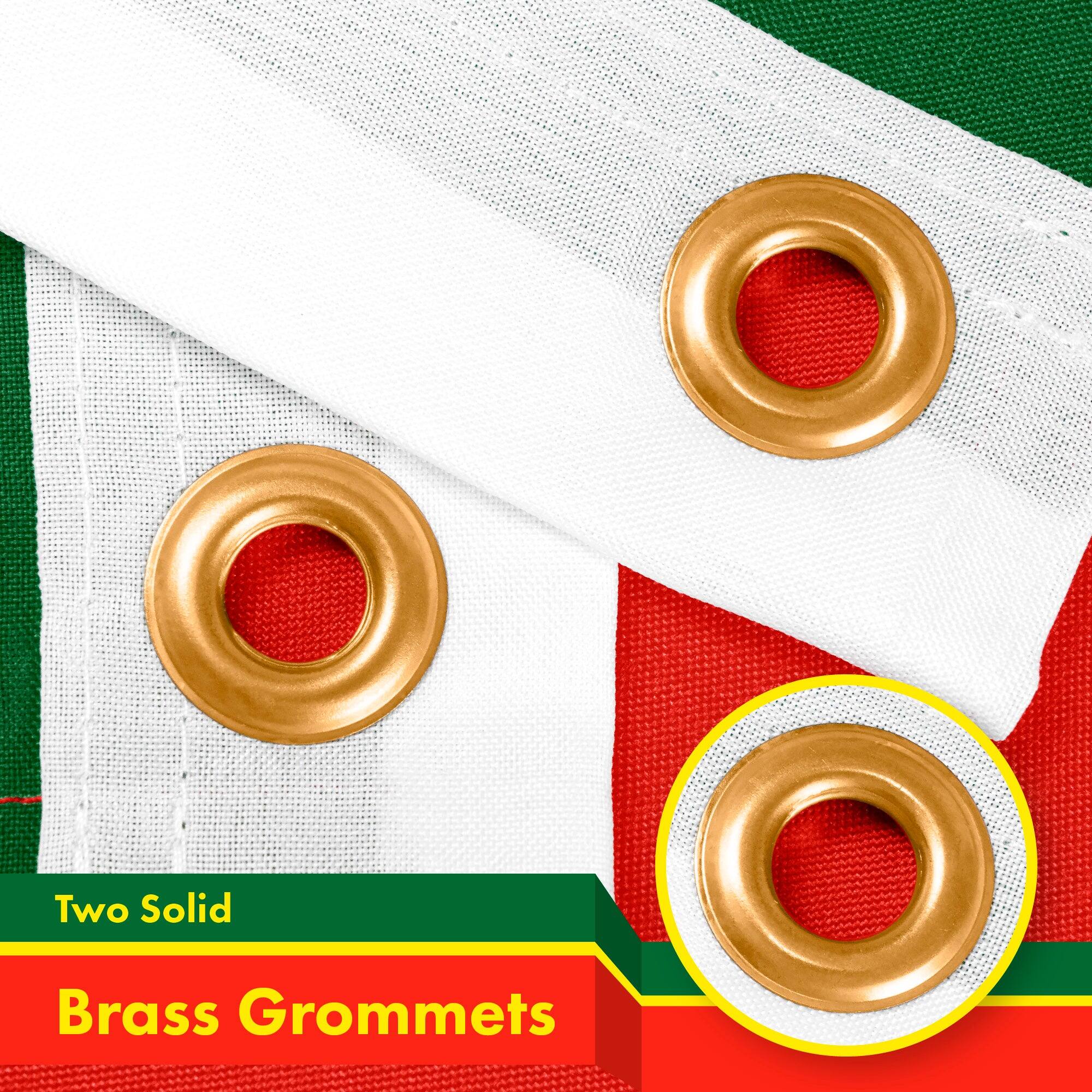 Two Solid Brass Grommets