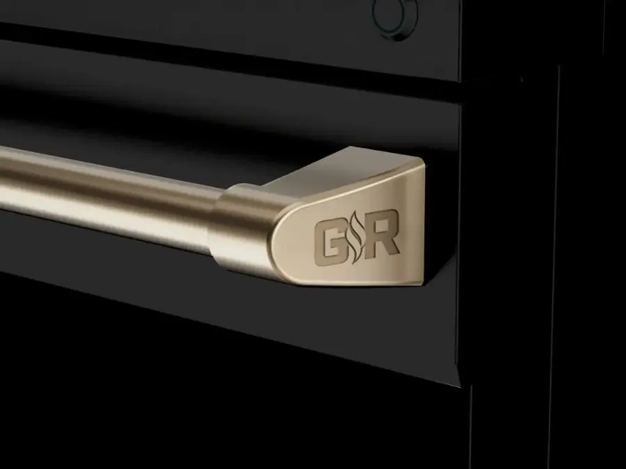 Alt View 14. Thor Kitchen - Gordon Ramsay Series by Thor Kitchen 6.0 Cu. Ft Freestanding Gas Range with Bronze Hardware - Black.
