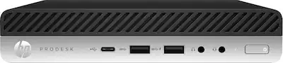 HP - Refurbished Excellent - ProDesk 600G5 Mini Intel i7-9700T 16GB 256GB SSD Windows 11 Pro - Black