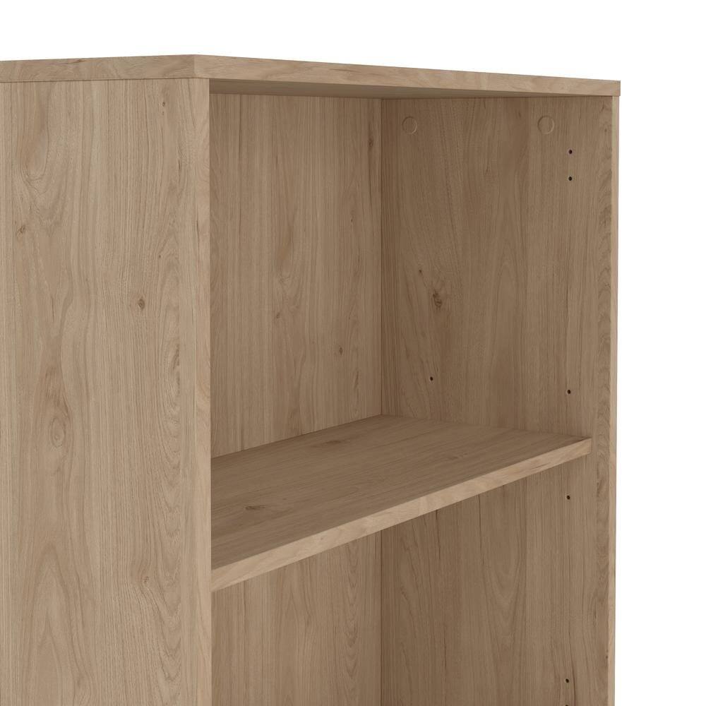 Alt View 1. FurniFact - 6-Shelf Bookcase with Adjustable Storage Shelves for Office Use - Brown.