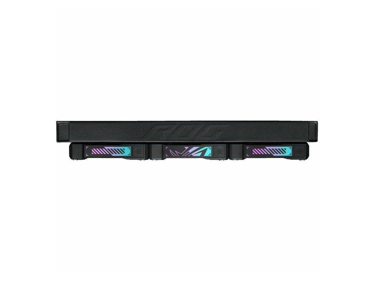 Alt View 10. ASUS - ASUS ROG RYUO IV SLC 360 ARGB AIO CPU Cooler, Short Tubing, 6.67" AMOLED Display - Black.