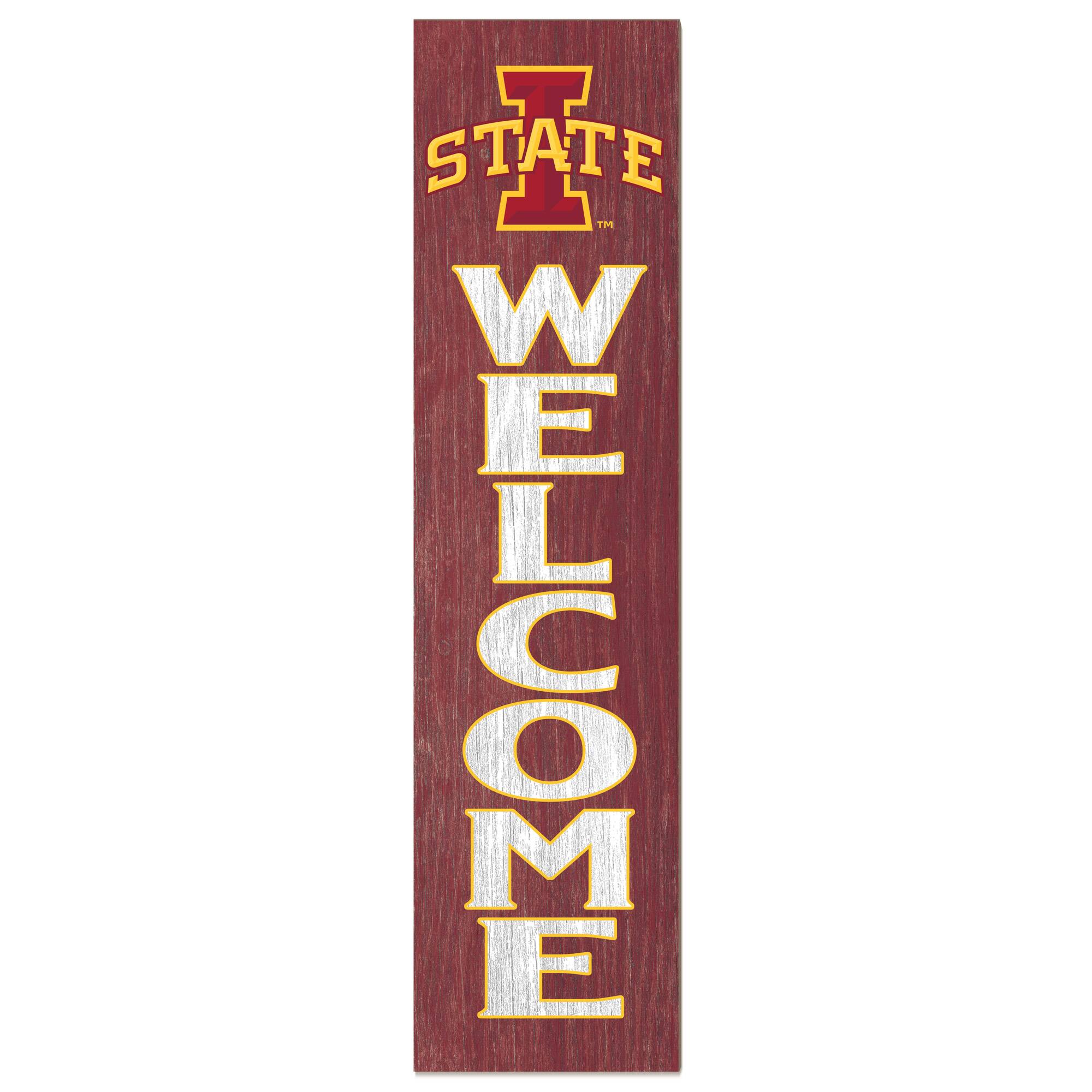 Iowa State Cyclones 12'' x 48'' Welcome Outdoor Leaner