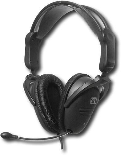 Front Standard. SteelSeries - 3H Gaming Headset - Black.