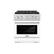 Front. ZLINE - 30 in. Wide 4 Burner 4.2 cu. ft. Freestanding Paramount Dual Fuel Range with DuoPro Cooktop and Electric Oven - White Matte.