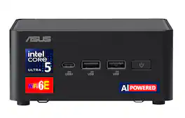 ASUS - NUC Mini Desktop (Ultra 5-135H, 16GB, 512GB SSD, Intel Arc, No OS, Win 11 Pro ) - Black