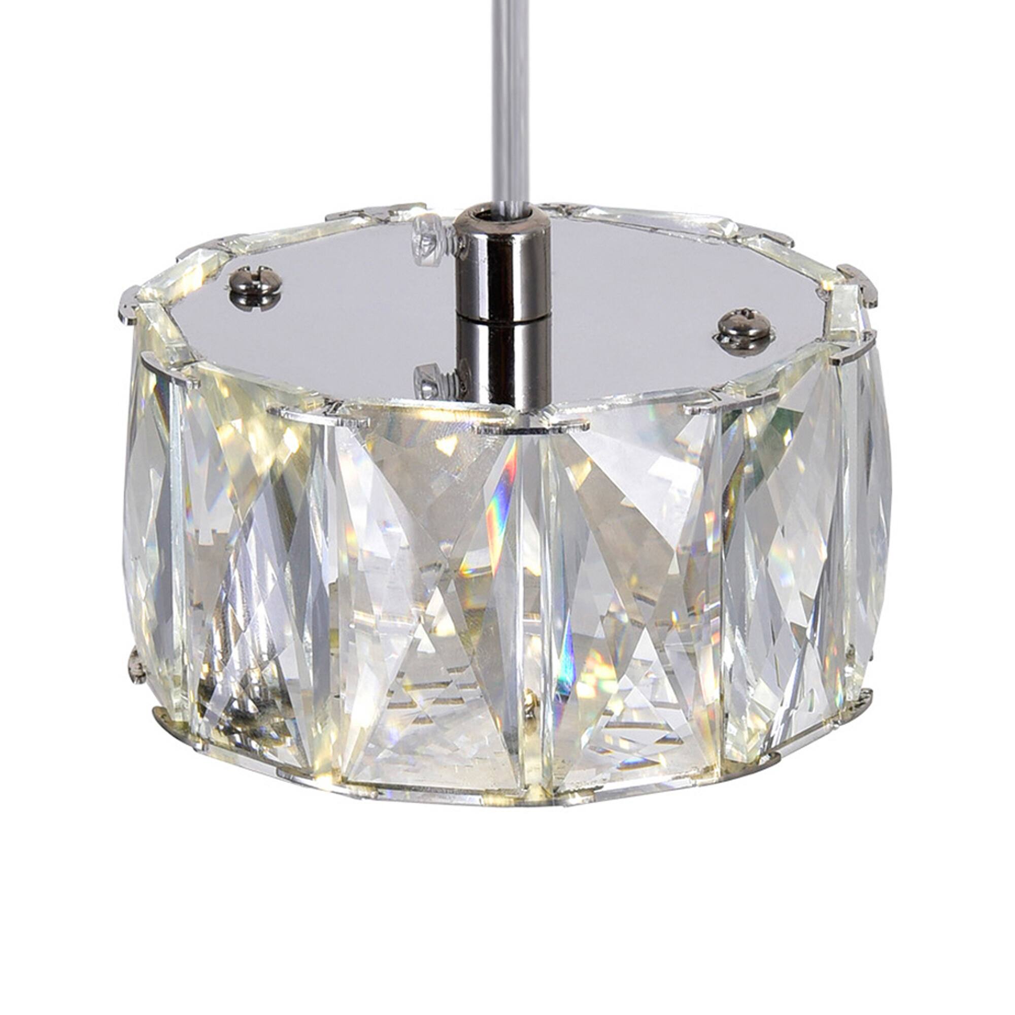 Alt View 2. CWI Lighting - Milan LED Mini Pendant With Chrome Finish - Chrome.