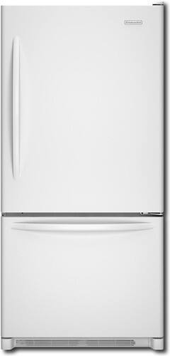 Front Standard. KitchenAid - Architect Series II 21.9 Cu. Ft. Bottom-Mount Refrigerator - White.