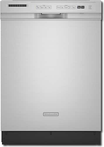 Front Standard. KitchenAid - 24" Tall Tub Built-In Dishwasher - Stainless-Steel.