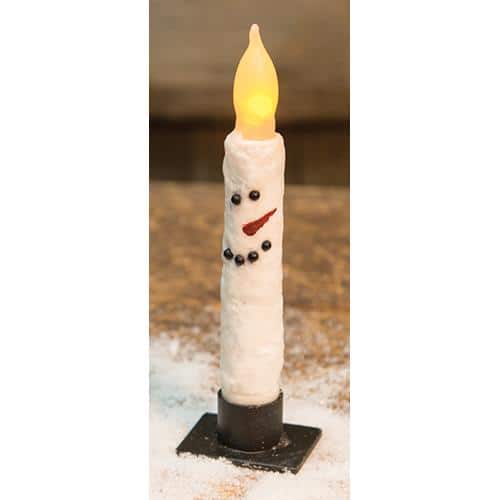 BreeBe - Textured Snowman Timer Taper - Multi