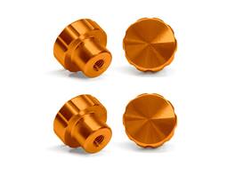 WeatherTech - Solid Billet Aluminum Knobs for CupFone | 4 Pack - Orange