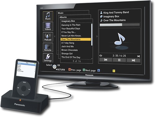 Best Buy: Panasonic VIERA / 37" Class / 720p / 60Hz / LCD HDTV with Apple®  iPod® Dock TC-L37X1